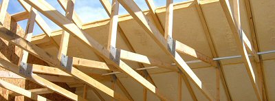 Photo of integrated truss panels