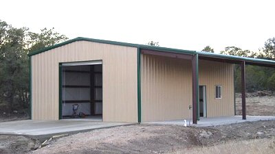Photo of a steel building